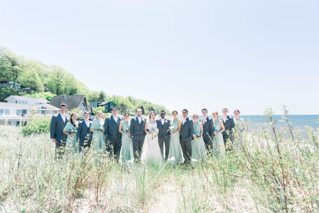 Norton Shores wedding on Lake Michigan